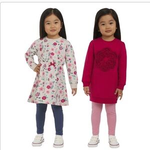 Koala Kids Floral and Dark Pink 4-Piece Set